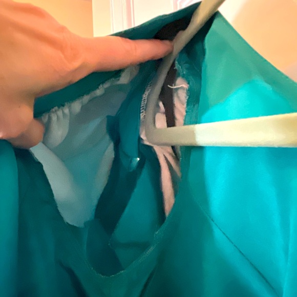 1980s ILGWU forest green bridesmaid prom evening gown vintage ball gown puff fun - Picture 9 of 15